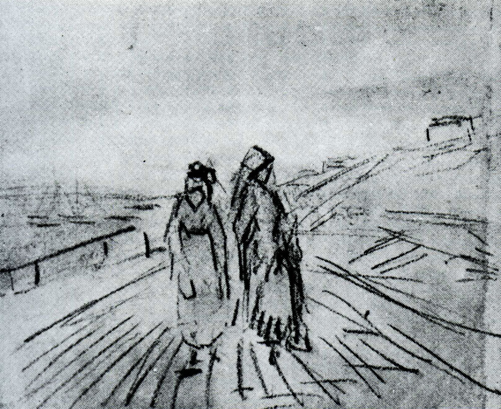 Vincent van Gogh - Two Women on a Quay