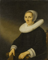 Anthonie Palamedesz. Portrait of a Woman, Probably Jacobmina de Grebber