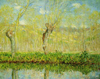 Claude Monet The Banks of the River Epte in Springtime
