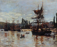 Claude Monet Boats at Rouen