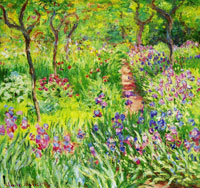 Claude Monet The Iris Garden at Giverny