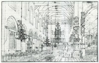 Attributed to Hendrick van Vliet Interior of the Oude Kerk in Delft