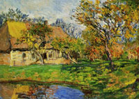 Claude Monet A Cottage in Normandy