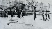 Vincent van Gogh Garden in the Snow