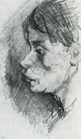 Vincent van Gogh Head of a Peasant Woman, Bareheaded