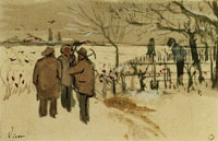 Vincent van Gogh Miners in the Snow