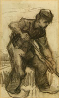 Vincent van Gogh Peasant, Digging
