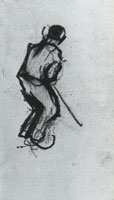 Vincent van Gogh Peasant, Stooping, Seen from the Back