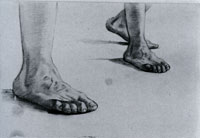 Vincent van Gogh Studies of a Foot and of a Pair of Feet