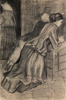 Vincent van Gogh Two Women, Kneeling