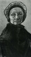 Vincent van Gogh Woman with Dark Cap