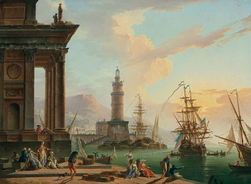 Charles-François Grenier de Lacroix - A Mediterranean port