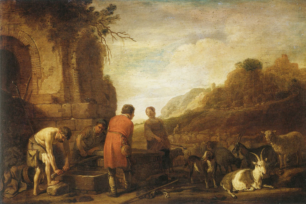Claes Cornelisz. Moeyaert - The meeting of Jacob and Rachel