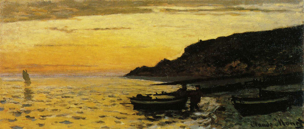 Claude Monet - The Beach de Sainte-Adresse