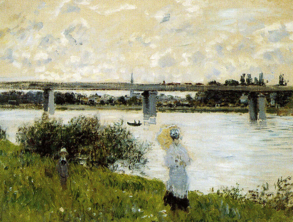 Claude Monet - By the Bridge at Argenteuil