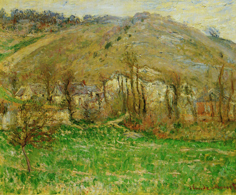 Claude Monet - The Hamlet of Falaise, Winter Landscape