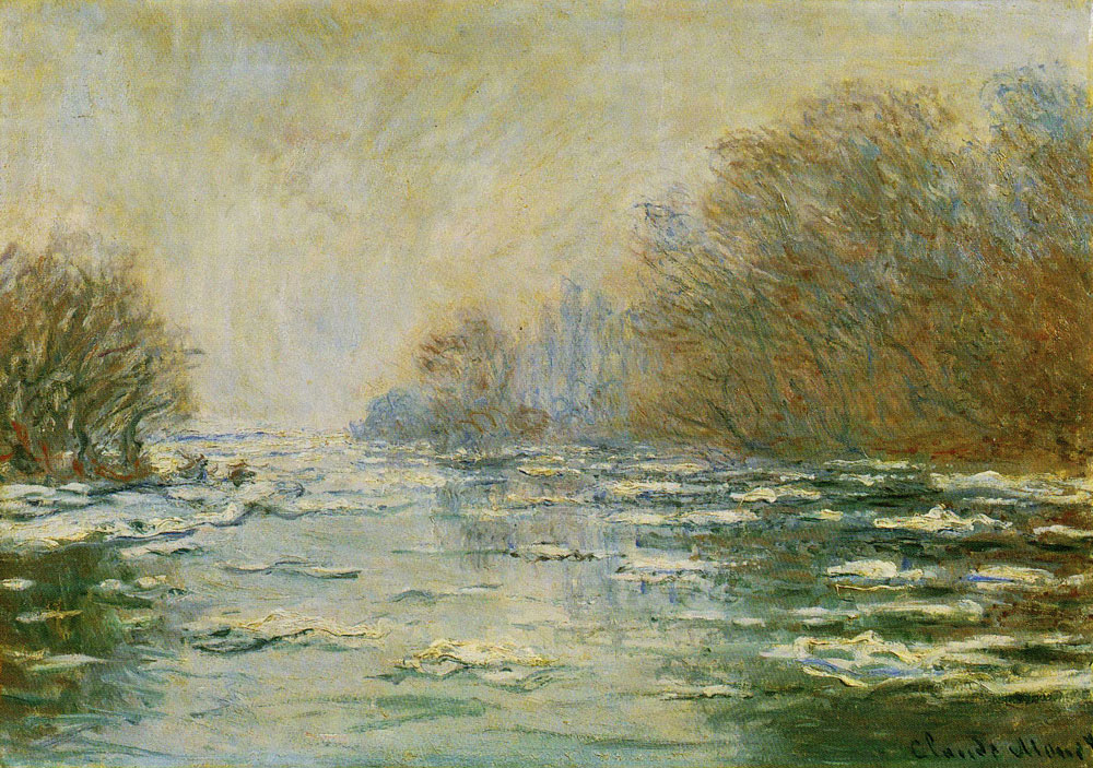 Claude Monet - Ice Melting near Vétheuil