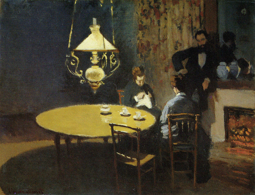 Claude Monet - An Interior after Dinner