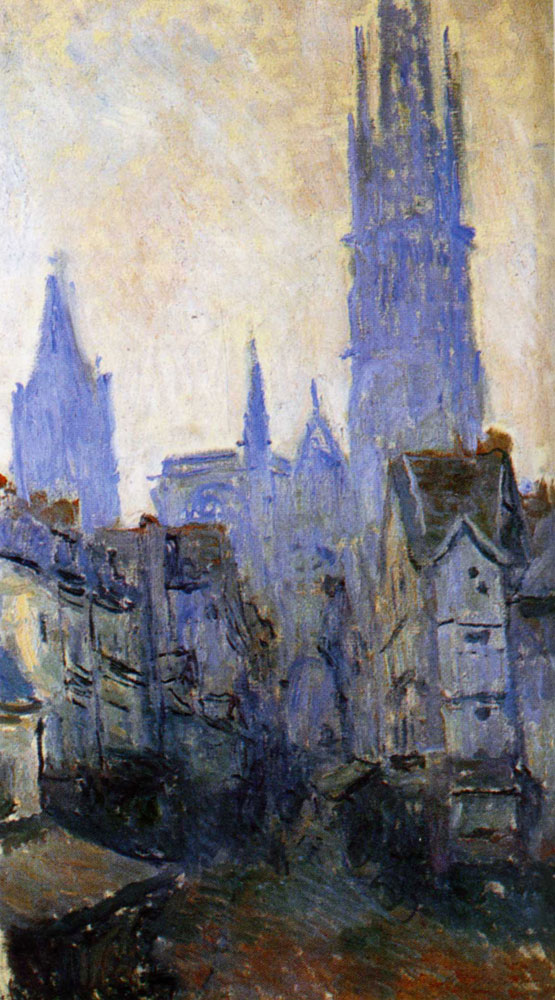 Claude Monet - The Rue de l'Epicerie at Rouen