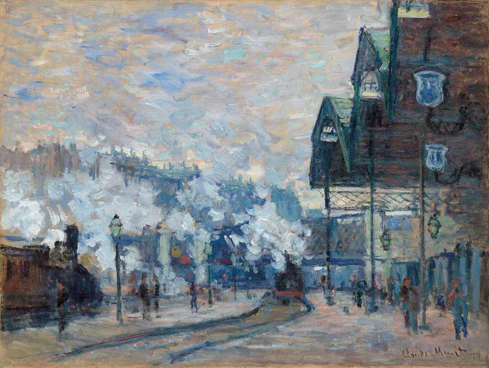 Claude Monet - Exterior View of Saint-Lazare Station