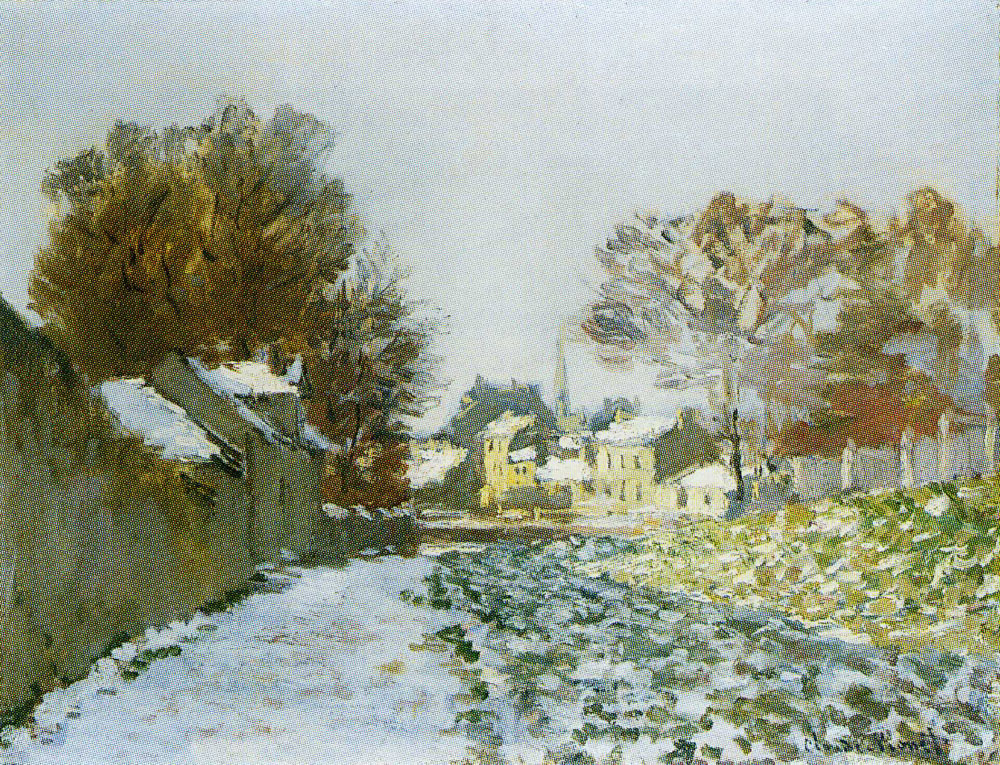 Claude Monet - Snow at Argenteuil