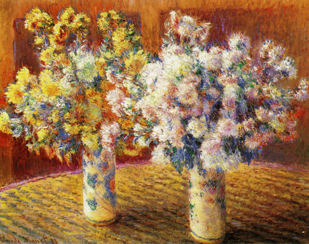 Claude Monet - Two Vases of Chrysanthemums