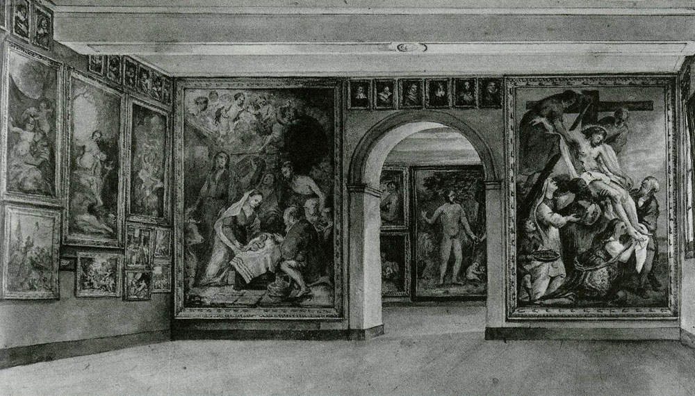 Gerrit Lamberts - Interior of the Large Room in the Rijks Museum in the Trippenhuis