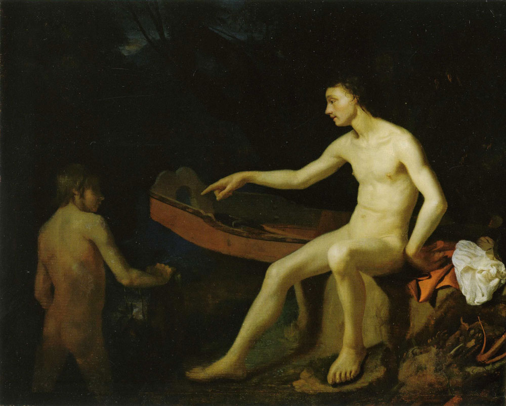 Godfried Schalcken - Two Bathing Men
