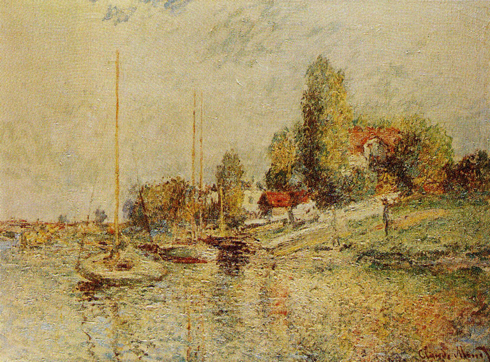 Claude Monet - Boats at Argenteuil