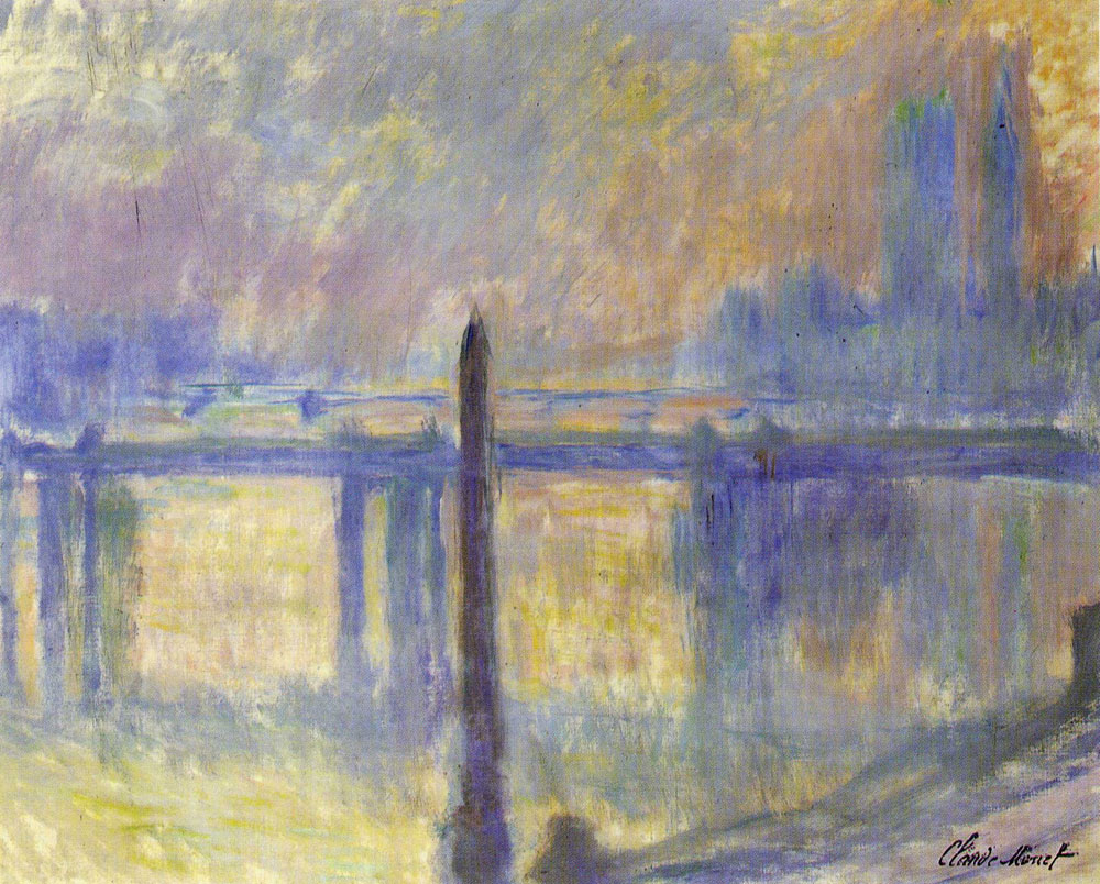 Claude Monet - Cleopatra's Needle and Charing Cross Bridge