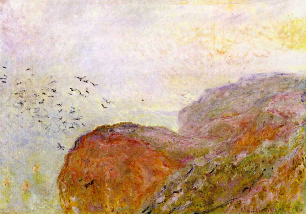 Claude Monet - A Cliff near Dieppe