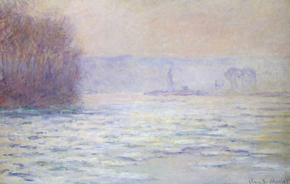 Claude Monet - Floes on the Seine near Bennecourt