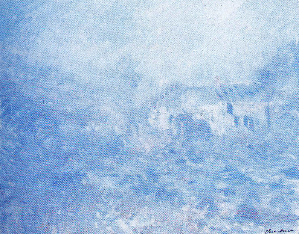Claude Monet - Houses at Falaise in the Fog