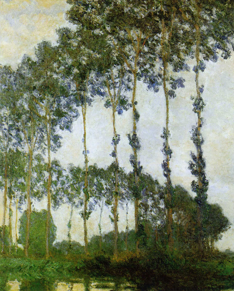 Claude Monet - Poplars near Giverny, Overcast Weather