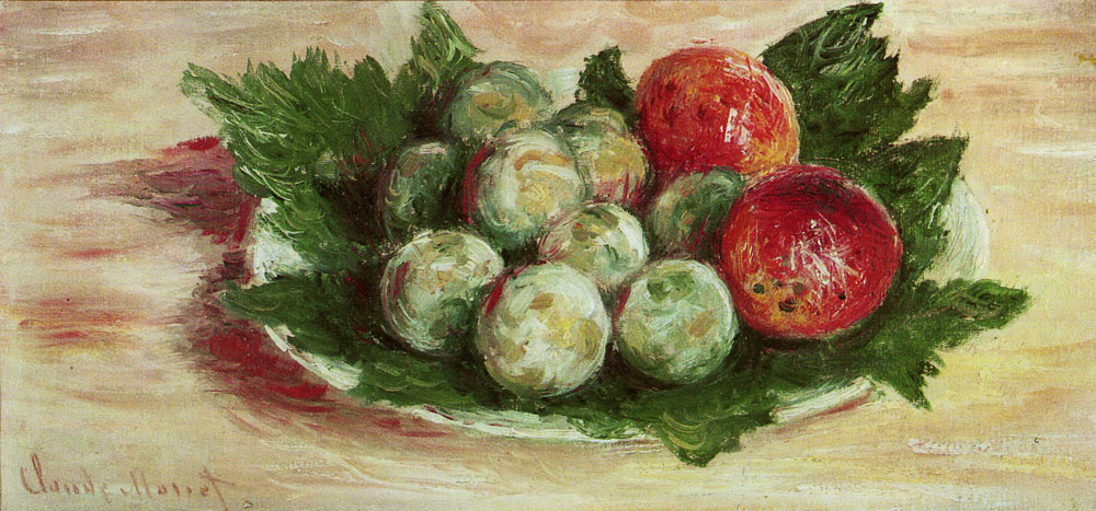 Claude Monet - Prunes and Apricots