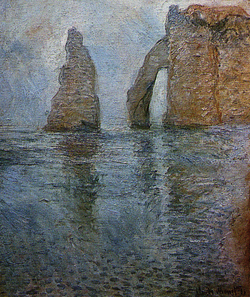 Claude Monet - The Rock Needle and the Porte d'Aval seen from the West