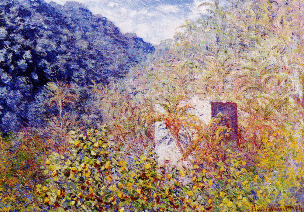 Claude Monet - The Valley of Sasso, Blue Effect