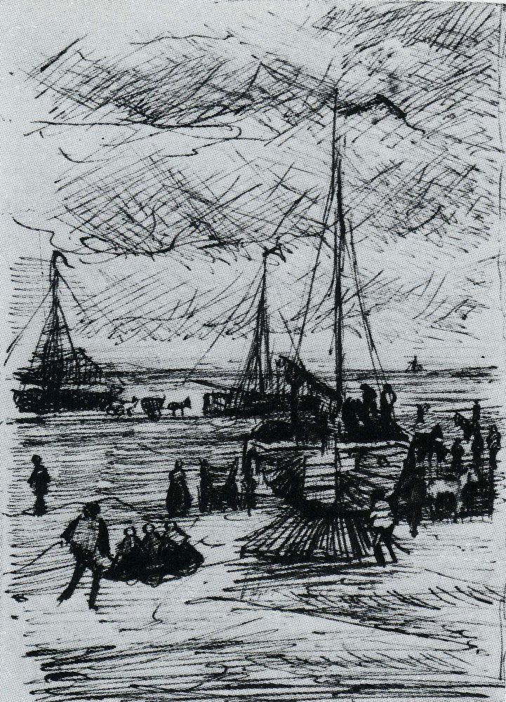 Vincent van Gogh - Beach and Boats