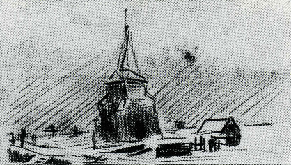 Vincent van Gogh - The Old Tower in the Snow