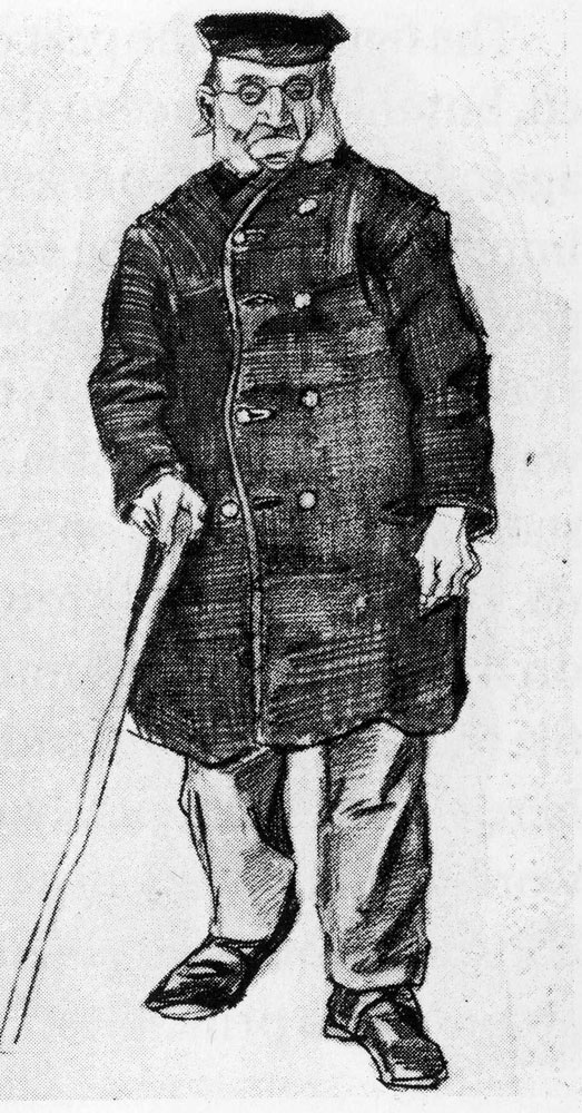 Vincent van Gogh - Orphan Man with Cap and Stick