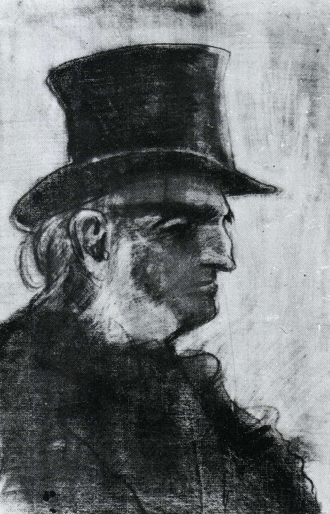 Vincent van Gogh - Orphan Man with Top Hat, Head