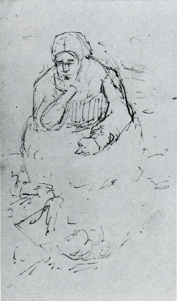 Vincent van Gogh - Peasant Woman, Sitting with Chin in Hand