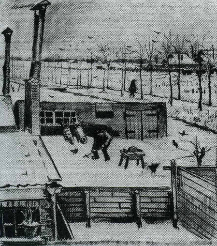 Vincent van Gogh - Snowy Yard