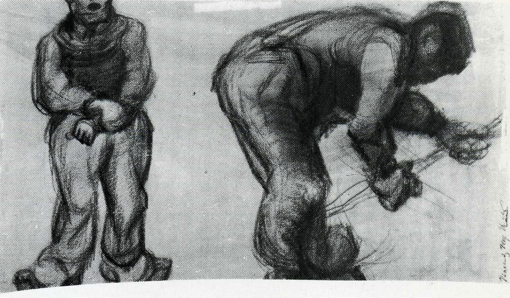 Vincent van Gogh - Study of Two Peasants