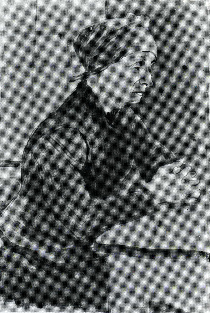 Vincent van Gogh - Woman with Folded Hands, Half-Length