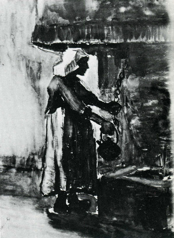 Vincent van Gogh - Woman with Kettle by the Fireplace