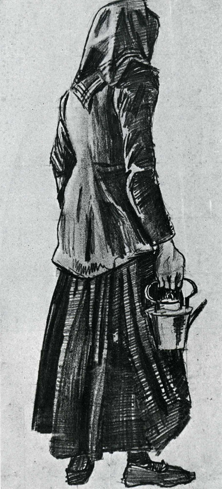 Vincent van Gogh - Woman with Kettle, Seen from the Back
