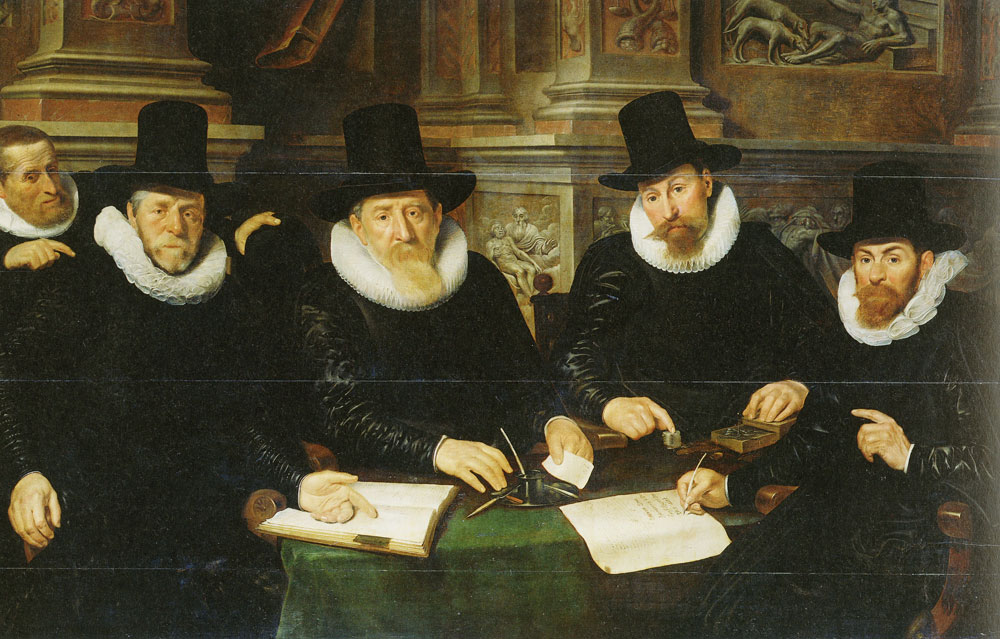 Werner van den Valckert - Four Regents and the Housemaster of the Leper-House, Amsterdam