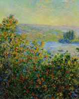 Claude Monet Flower Bed at Vétheuil