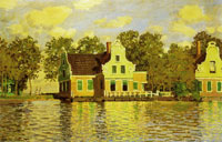 Claude Monet Houses by the Zaan at Zaandam